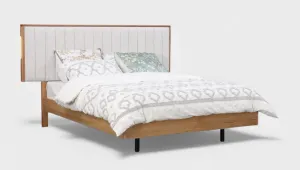 MD Prado Solid Timber Fabric Upholstered King Bed thumbnail 1