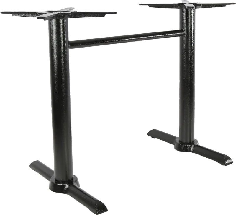 FL Marlo Cast Iron Twin Base Hospitality Outdoor Table Frame