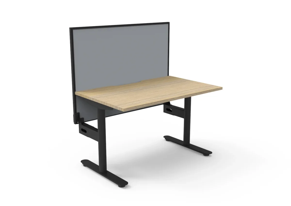 RL Halo Static Single Sided Desk with Aluminium Framed Screen