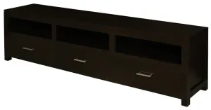 CT Paris Solid Timber 3 Drawer Low Entertainment Unit thumbnail 2