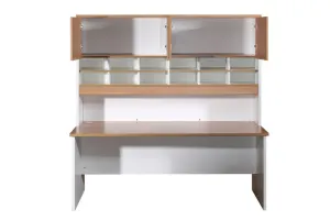 GP Office Desk with Pigeon Hole Hutch 1800mm thumbnail 2
