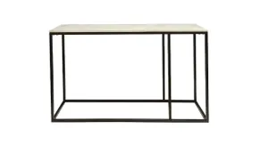 VI Suez Marble Top Metal Leg Console Table thumbnail 4