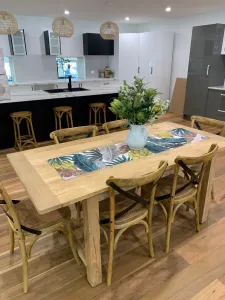 MF Farmhouse Recycled Elm Timber Dining Table thumbnail 4