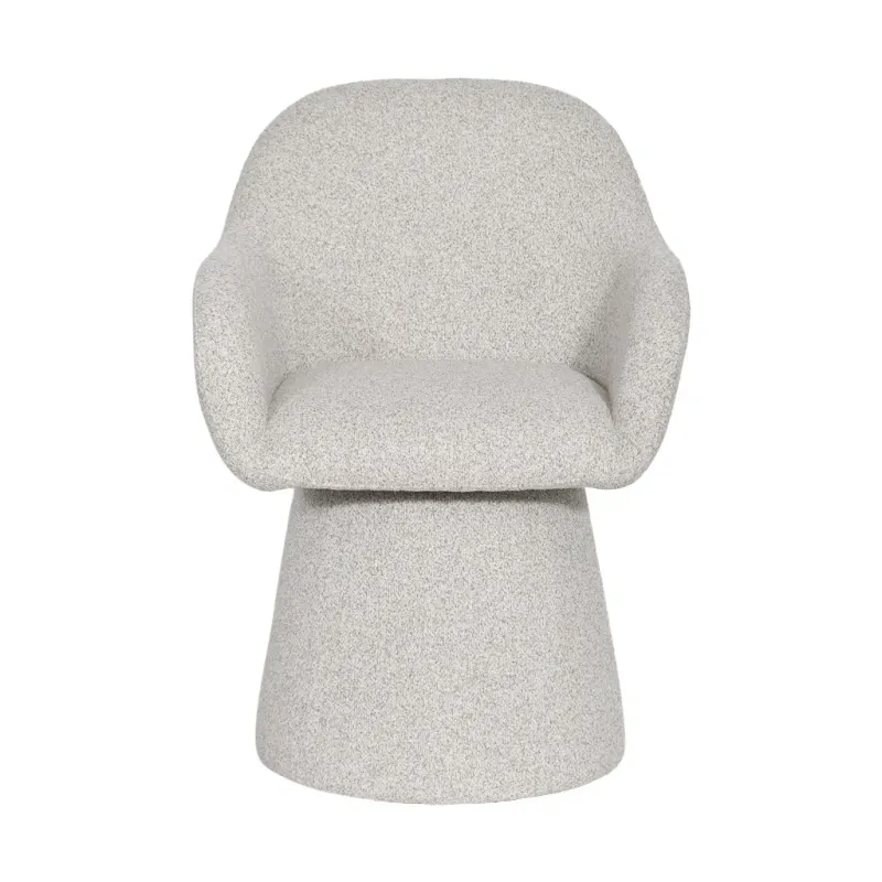 VI Adsila Carter Fabric Upholstered Swivel Dining Chair