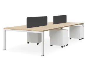 DD Plaza Double Sided Workstation For 2 Person with Sonic Screen thumbnail 3