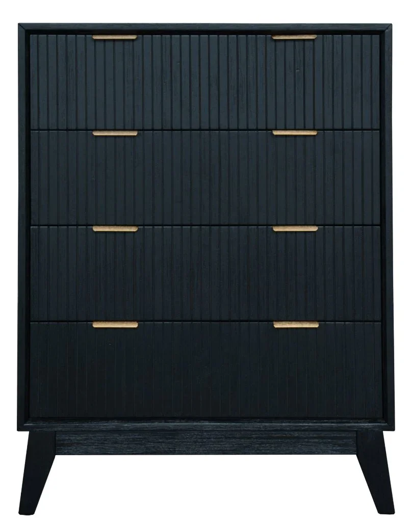 VI Ella Solid Timber 4 Drawer Tallboy