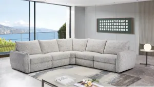 VI Isla Fabric Upholstered 5 Seater Electric Recliner Modular Corner Lounge thumbnail 2