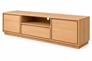 MD Moni Solid Timber 2 Door 1 Drawer TV Unit thumbnail 1