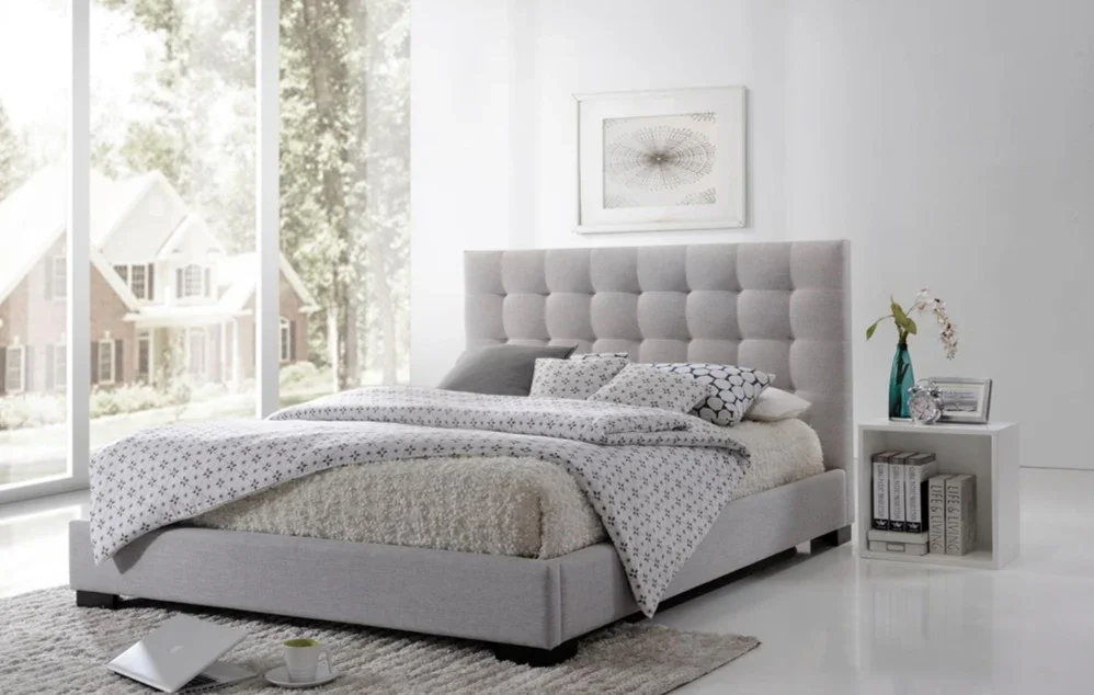 Memphis King, Queen & Double Beds - Peal Grey or Dark Grey