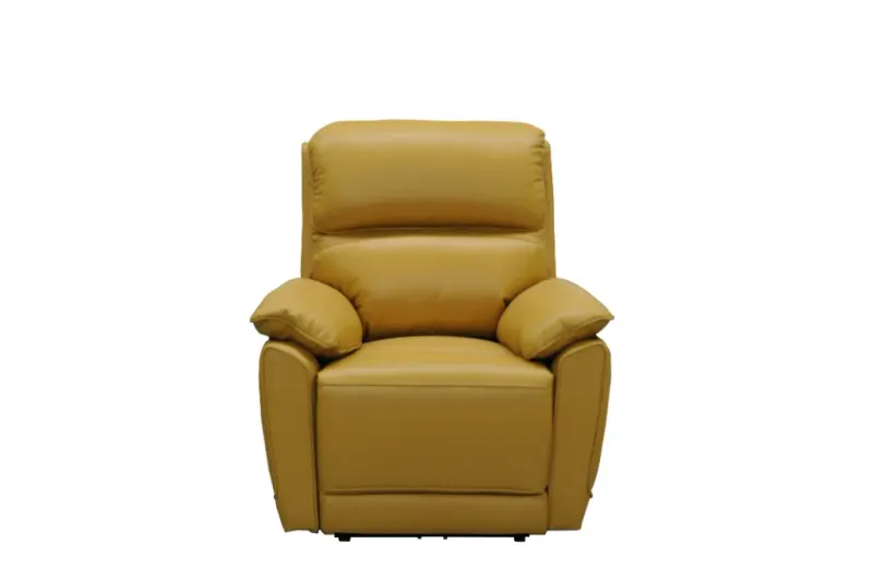 VI York Leather Upholstered Single Seater Recliner Lounge