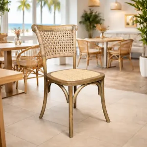 MF Eiffel Natural Rattan Seat Dining Chair thumbnail 3