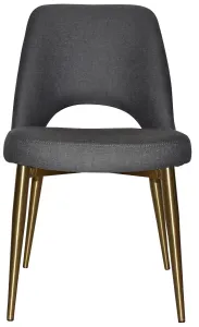 EZ Albury Brass Colour Stainless Steel Leg Upholstered Hospitality Dining Chair thumbnail 9