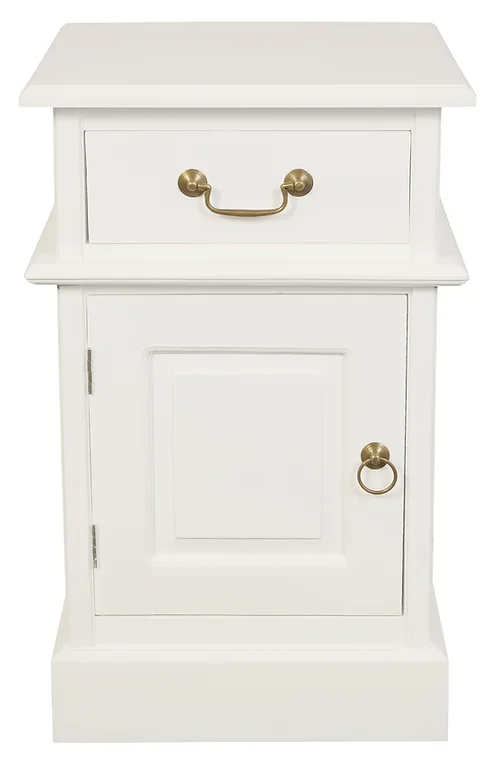 CT Tasmania Solid Timber 1 Door 1 Drawer Bedside Table