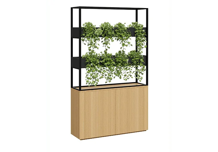 DD Cafe Welded Framed 2 Door Planter With Storage