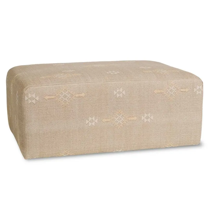 SH Bronte Fabric Upholstered Ottoman - Mushroom