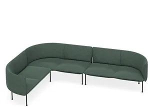 DD Bowral Fabric Upholstered 6 Seater L Shaped Breakout Seating thumbnail 1