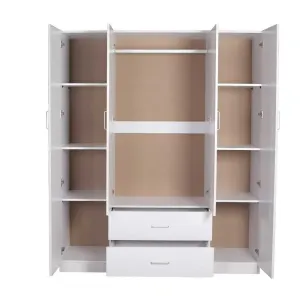 HE Randwick 4 Door and 2 Drawer Wardrobe with Mirror thumbnail 3