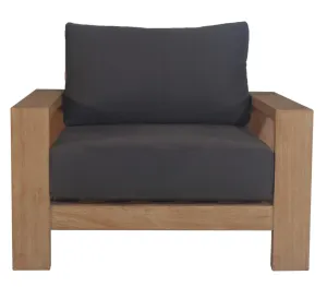 VI Marrakesh Solid Timber Shaded Outdoor Armchair with Cushion thumbnail 3
