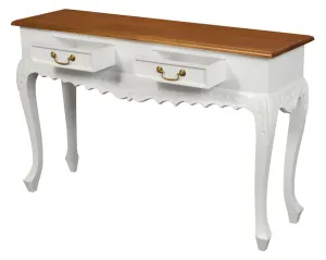 CT Seine Carved Solid Timber 2 Drawer Sofa Table thumbnail 21