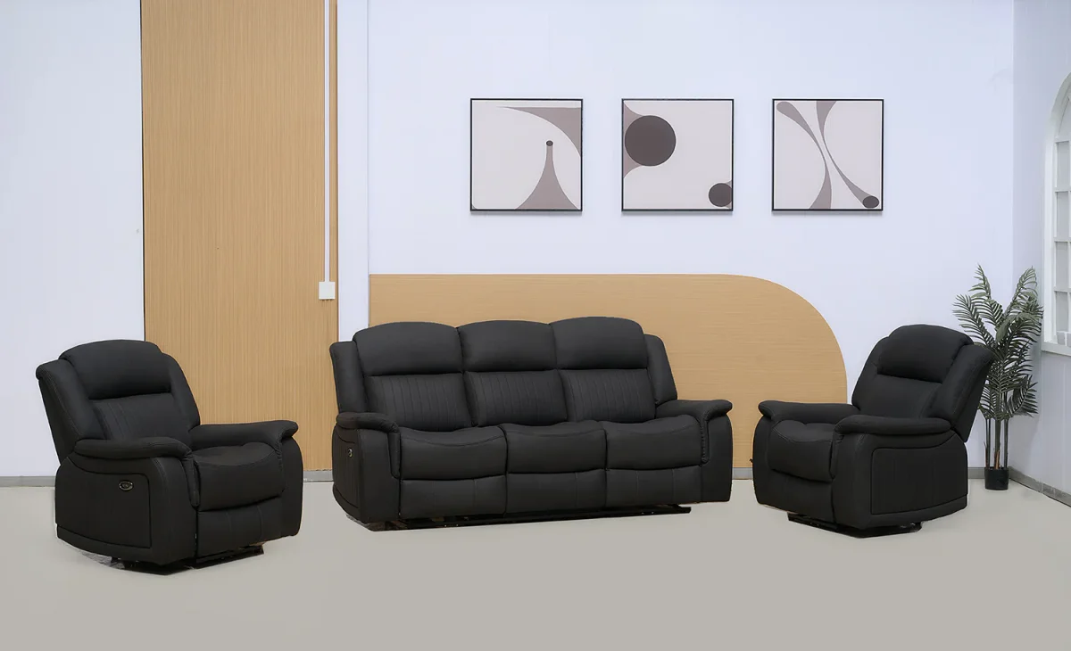 BT Paragon Fabric Upholstered Power Motion Electric Recliner Lounge