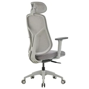 ST Ivory Mesh Back Executive Chair with Headrest thumbnail 2