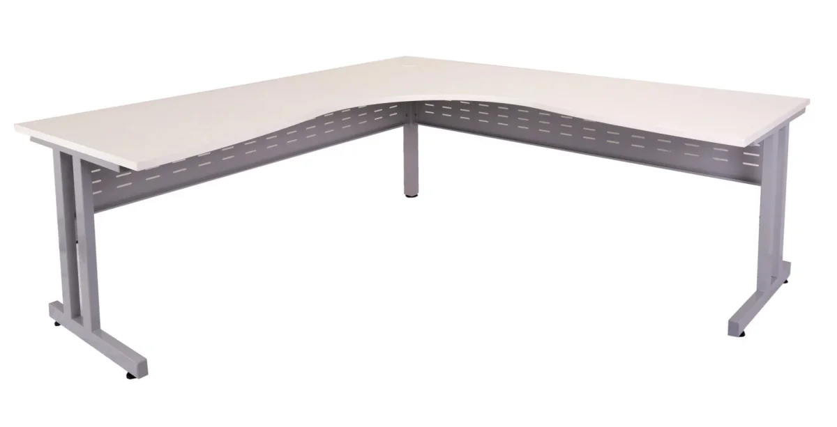 RL Rapid Span Metal C-Leg Desk with Return