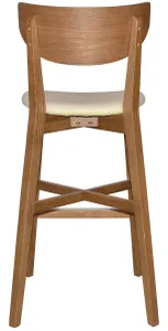 EZ Rialto Light Oak Stained Solid Timber Framed Barstool thumbnail 6