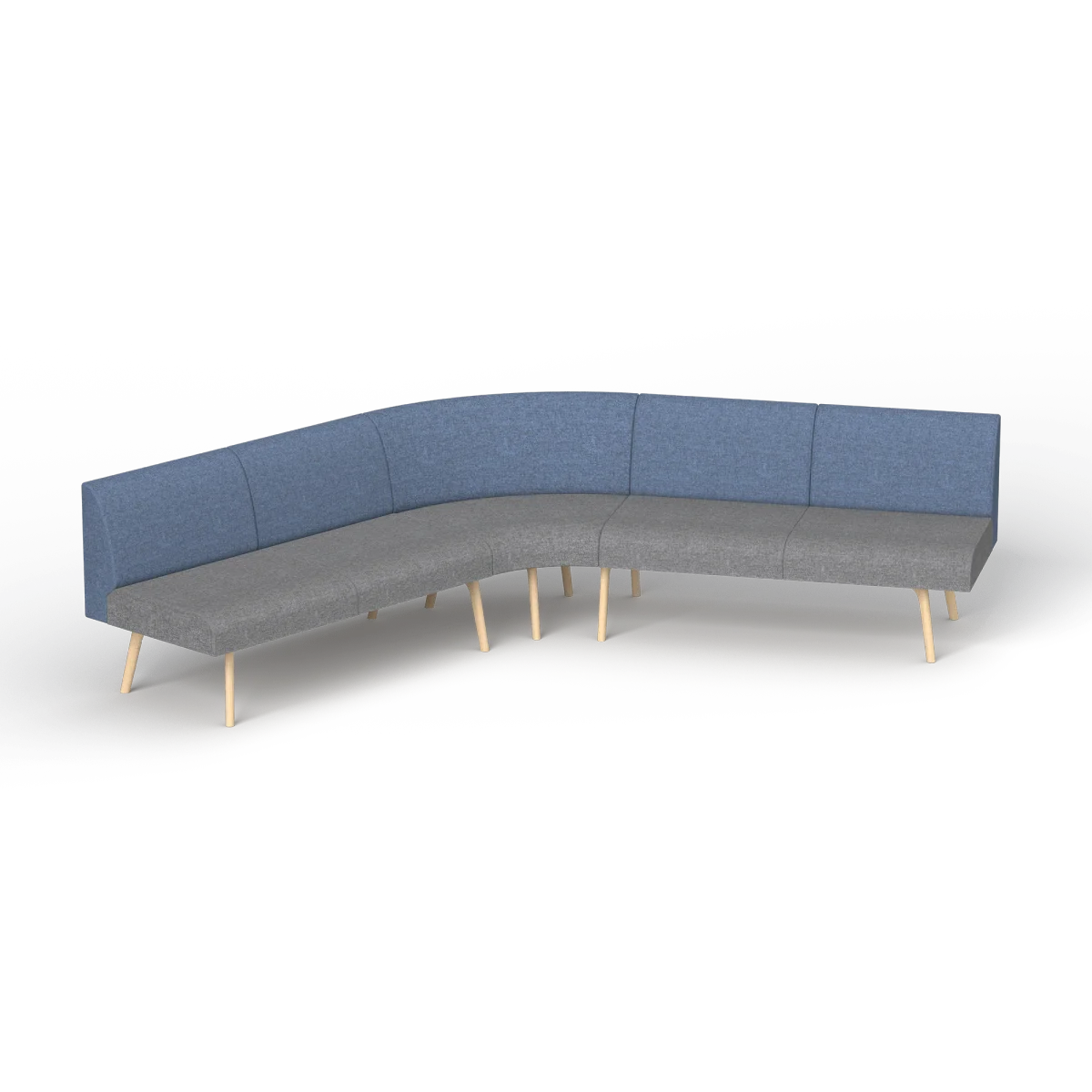 OL Willow Fabric Upholstered Reception Area Corner Sofa