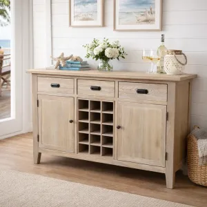 MF Hampton Solid Timber Sideboard with 15 Bottle Holder thumbnail 2