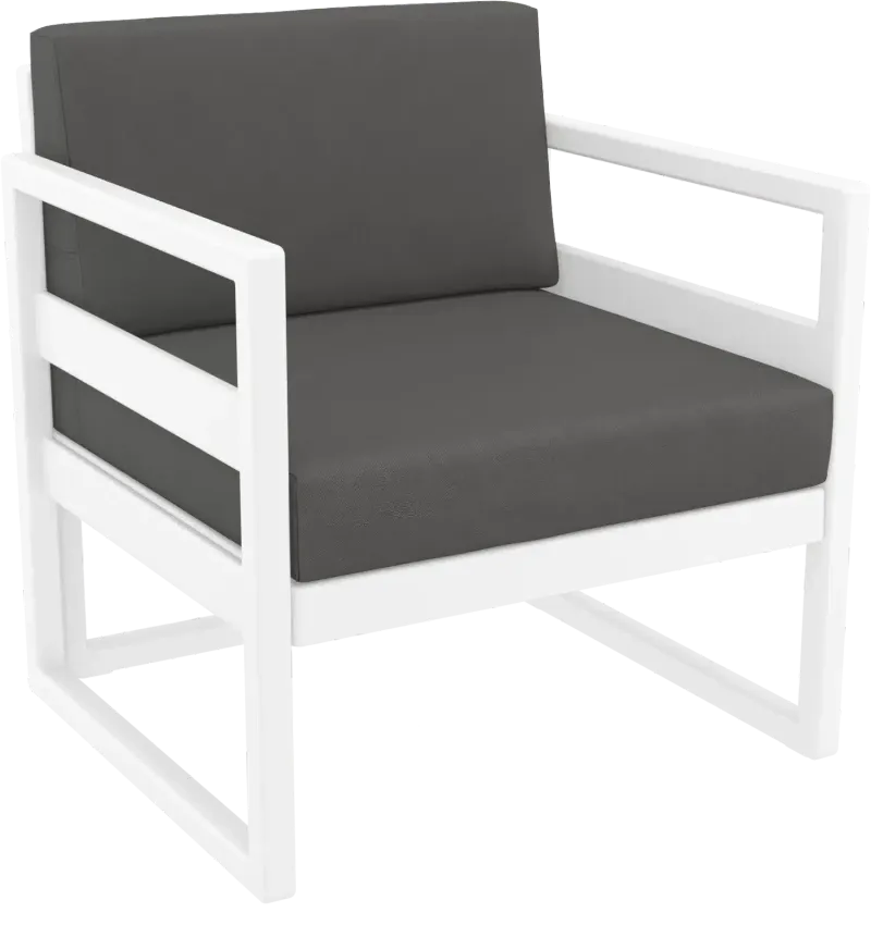 FL Mykonos Hospitality Outdoor Lounge Armchair with Cushion