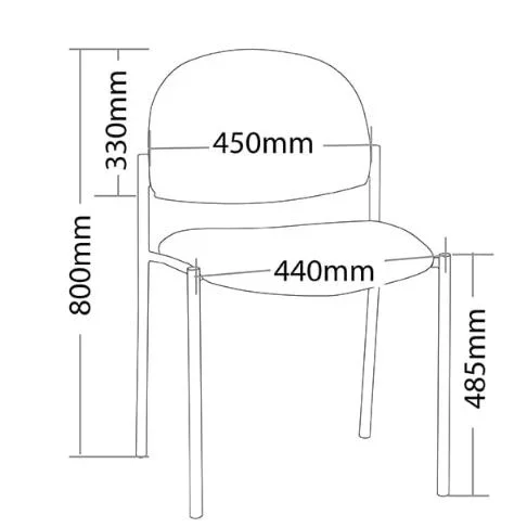ST Vera Round Back Upholstered Hospitality Chair thumbnail 2