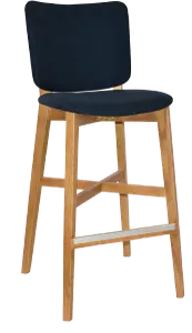 EZ STOOL DAKOTA UPH 2 LIGHTOAK - GRAVITY NAVY thumbnail 1