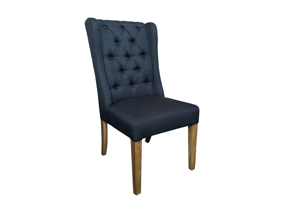 MF Manhattan Fabric Upholstered Timber Leg Dining Chair