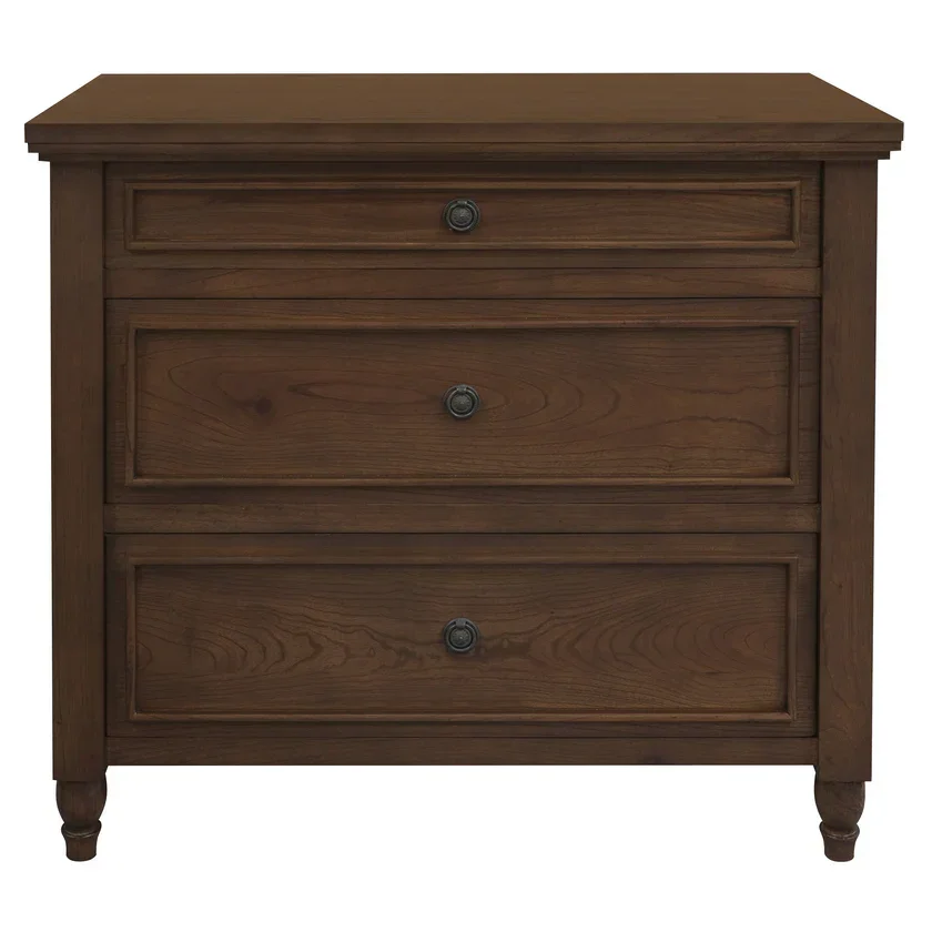 CT Beau Solid Timber 3 Drawer Bedside Table