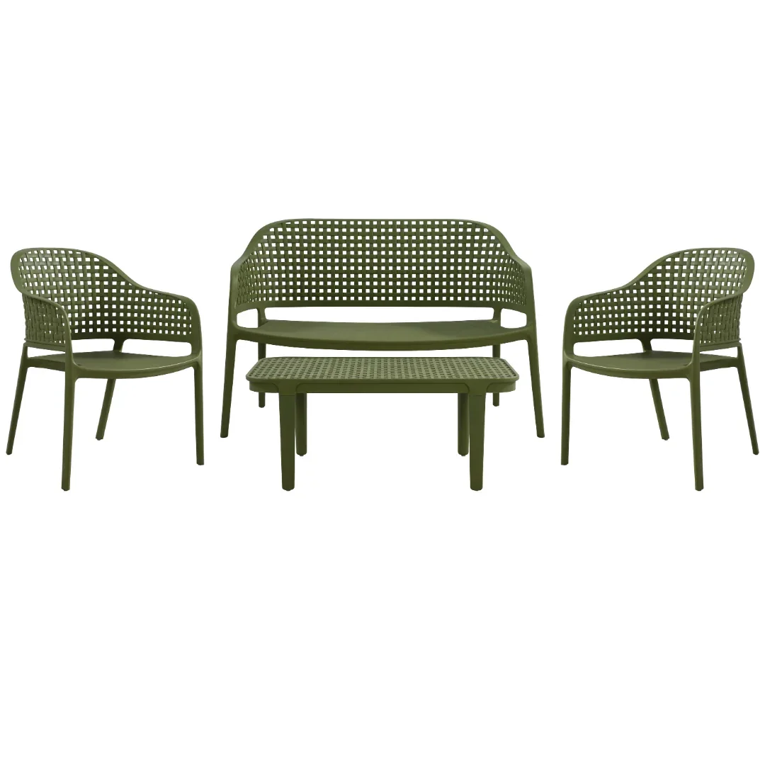 BT Sereni Outdoor Coffee Table UV Stabilised - Yellow & Green