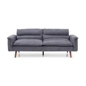 HE Richi Fabric Upholstered Timber Leg 2 Seater Sofa Bed thumbnail 2