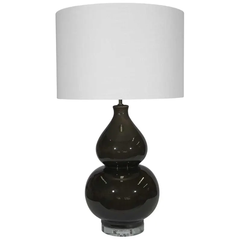 SH Clermont Licorice Ceramic Base Table Lamp