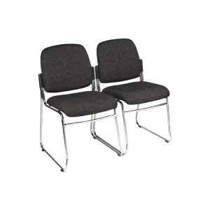 MA Nova Fabric Upholstered Chrome Based Stackable Visitor Chair thumbnail 2