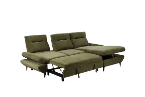 VI Capella 2 Seater Fabric Sofabed with Storage Chaise thumbnail 4