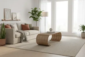 CR Hampton Natural Rattan Coffee Table thumbnail 2