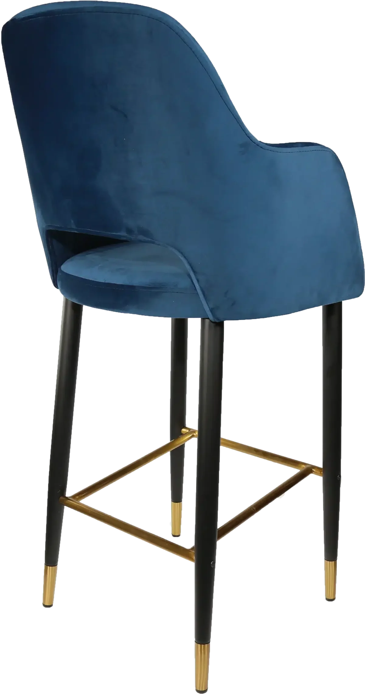 FL Sorbet Velvet Upholstered Metal Leg Hospitality Barstool