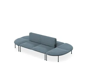 DD Bowral Fabric Upholstered 8 Seater Oval Breakout Seating thumbnail 2