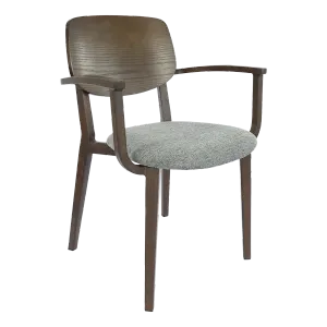 FL Atlanta Upholstered Seat Hospitality Stackable Dining Armchair - Large thumbnail 6