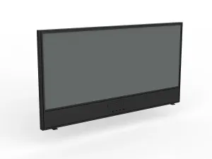 OL Studio Screen with Ducting for Agile Shared Desk – Splice Fabric with Black Frame thumbnail 12