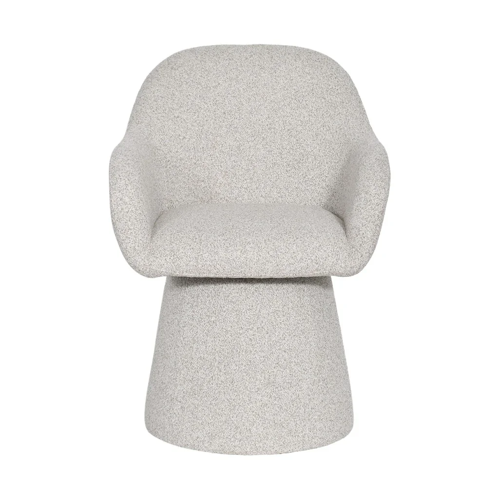 VI Adsila Carter Fabric Upholstered Swivel Dining Chair