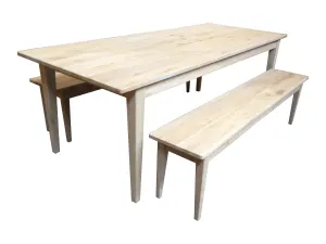 MF Hampton Solid Timber Dining Bench thumbnail 4