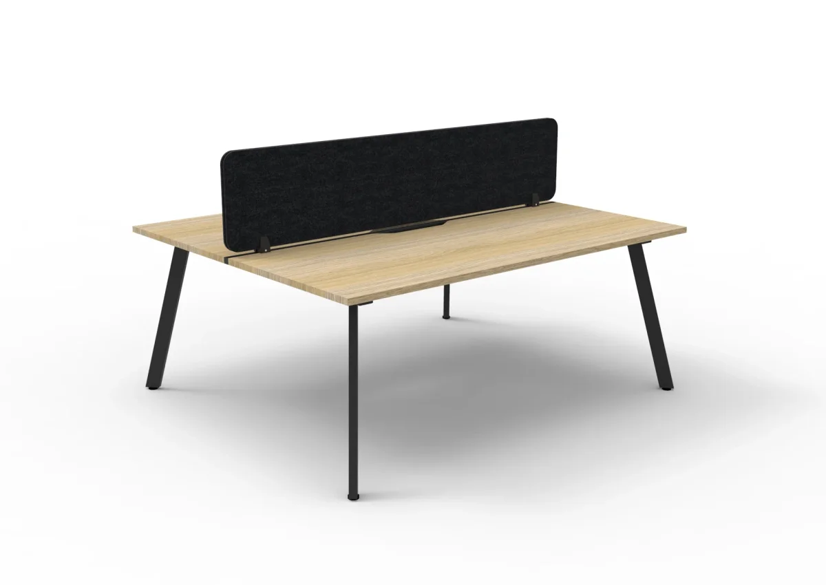 RL Eternity Double Sided Workstation with Black Eco Panel Screen