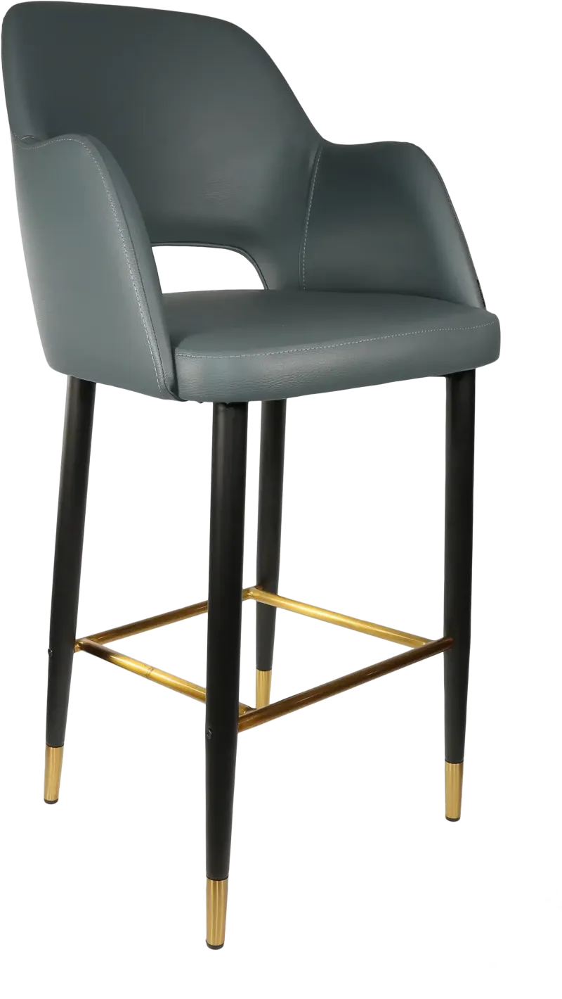 FL Sorbet Vinyl Upholstered Metal Leg Hospitality Barstool