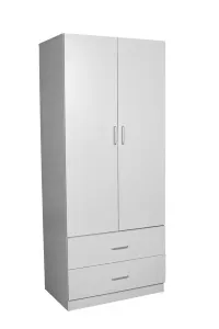 HE Randwick 2 Door 2 Drawer Wardrobe with Hanging Rail thumbnail 4