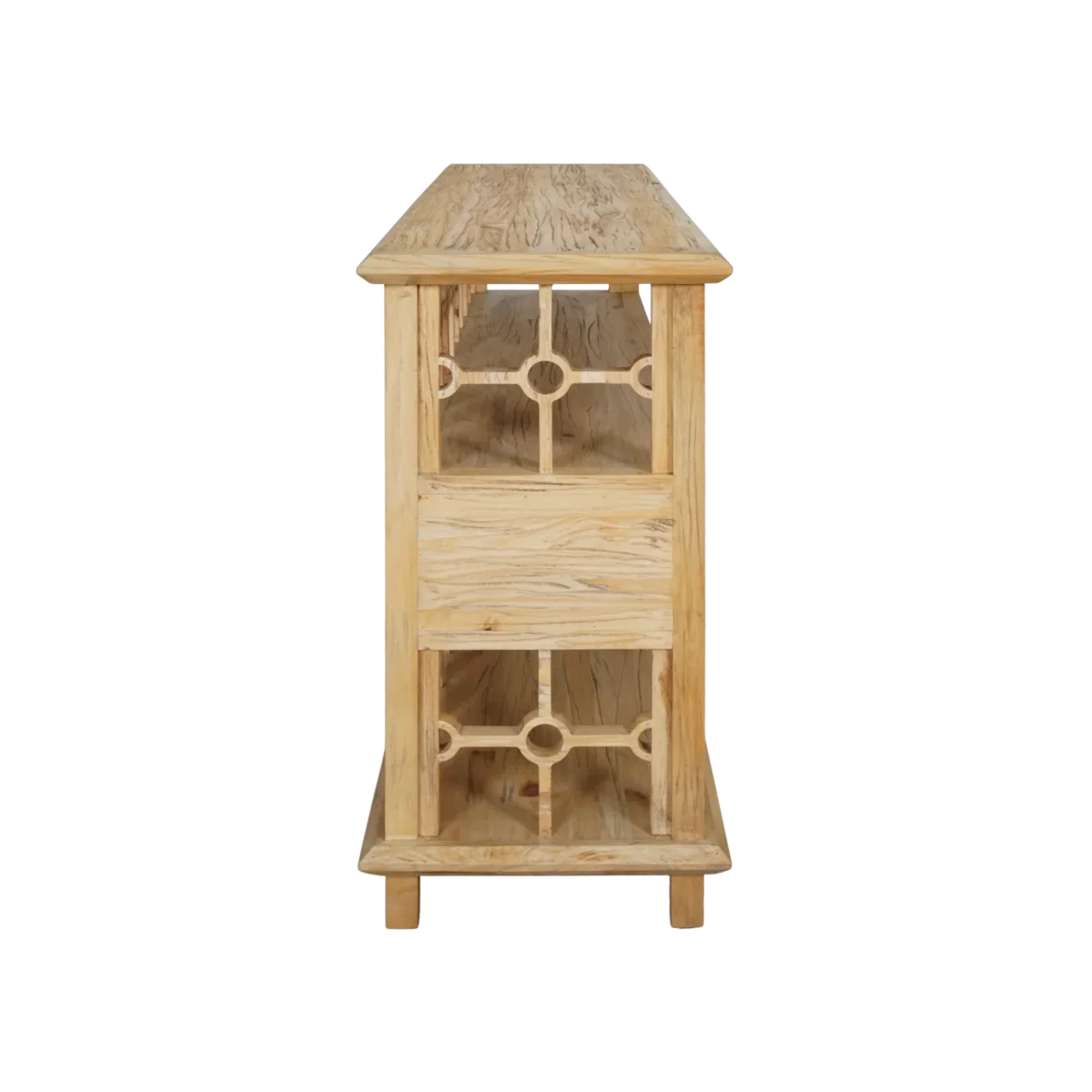 CR  Sonoma Solid Timber 3 Drawer 2 Shelf Open Buffet